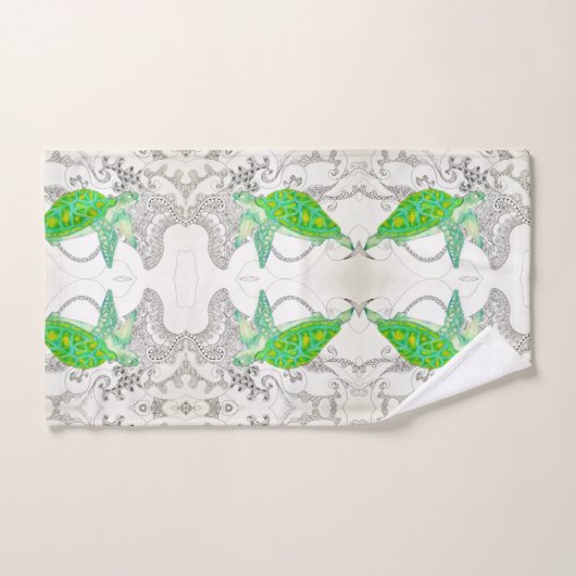 Meeresschildkröte Badhandtuch Set (Handtuch)