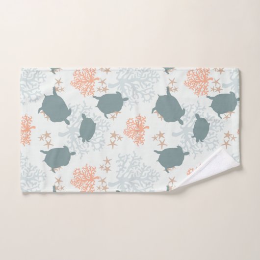 Meeresschildkröte Badhandtuch Set (Handtuch)