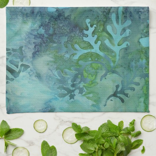 Meeresschildkröte-Batik Geschirrtuch (Gefaltet)