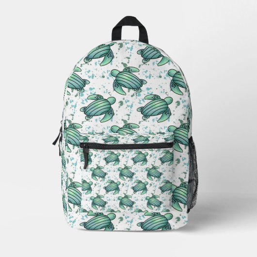 Meeresschildkröte Bedruckter Rucksack (Vorderseite)