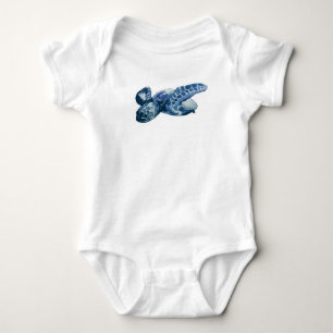 Meeresschildkröte Behaltend Badeanzug Baby Bodysui Strampler