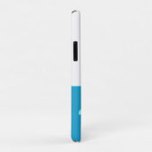 Meeresschildkröte Blau Aquamarin Weiß Case-Mate iPhone Hülle (Hinten/Rechts)