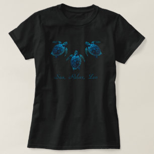 Meeresschildkröte, blaue, zeichnend T - Shirt