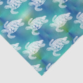 Meeresschildkröte-blaues Aqua-Seidenpapier Seidenpapier (Ausschnitt)