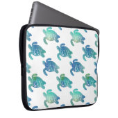 Meeresschildkröte-blaues Grün-Laptop-Hülse Laptopschutzhülle (Vorne Rechts)
