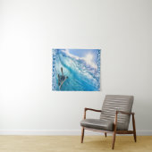 Meeresschildkröte Boho Welle Wandteppich (Beispiel (Horizontal))