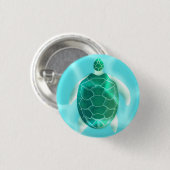 Meeresschildkröte Button (Vorne & Hinten)