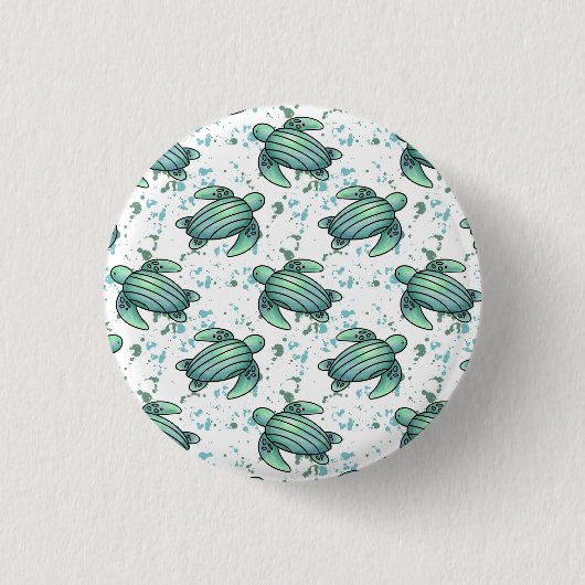 Meeresschildkröte Button (Vorderseite)