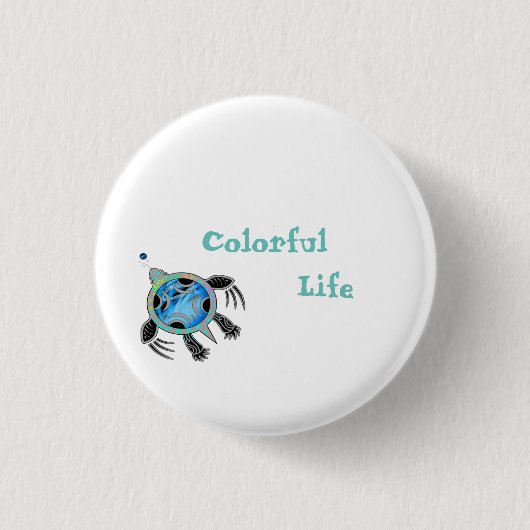 Meeresschildkröte Button (Vorderseite)