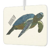 Meeresschildkröte-Cartoon Autolufterfrischer (Links)