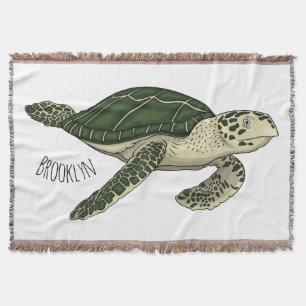 Meeresschildkröte-Cartoon Decke