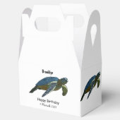 Meeresschildkröte-Cartoon Geschenkschachtel (Geöffnet)