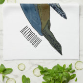 Meeresschildkröte-Cartoon Geschirrtuch (Gefaltet)