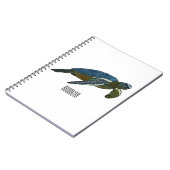 Meeresschildkröte-Cartoon Notizblock (Linke Seite)