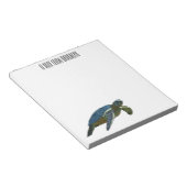 Meeresschildkröte-Cartoon Notizblock (angewinkelt)