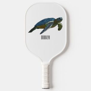 Meeresschildkröte-Cartoon Pickleball Schläger