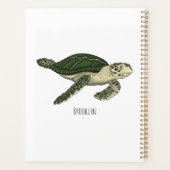 Meeresschildkröte-Cartoon Planer (Rückseite)