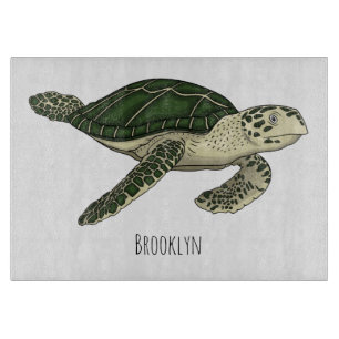 Meeresschildkröte-Cartoon Schneidebrett