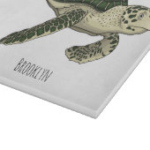 Meeresschildkröte-Cartoon Schneidebrett (Ecke)