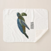 Meeresschildkröte-Cartoon Sherpadecke (Vorderseite (Horizontal))