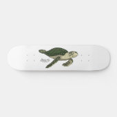 Meeresschildkröte-Cartoon Skateboard (Horizontal)