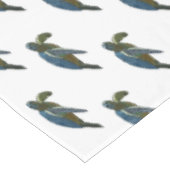 Meeresschildkröte-Cartoon Tischdecke (Schrägansicht)