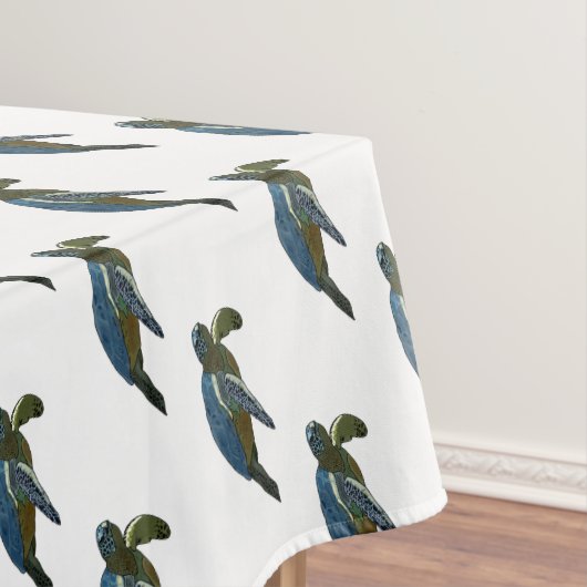 Meeresschildkröte-Cartoon Tischdecke (Beispiel)