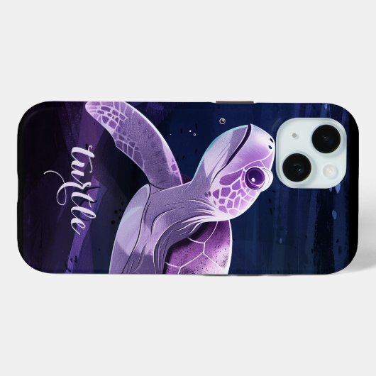 Meeresschildkröte Case-Mate iPhone Hülle (Rückseite (Horizontal))