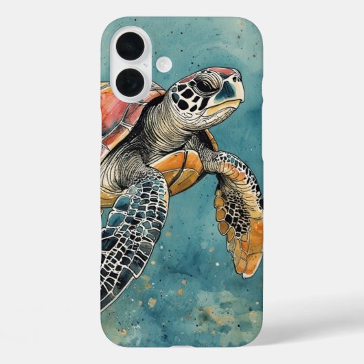 Meeresschildkröte Case-Mate iPhone Hülle (Rückseite)