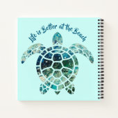 Meeresschildkröte - Das Leben am Strand ist besser Notizblock (Rückseite)
