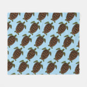 Meeresschildkröte-Decke Fleecedecke (Vorderseite (Horizontal))