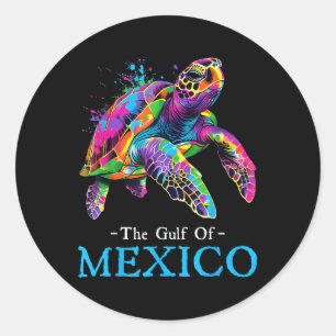 Meeresschildkröte Der Golf Von Mexiko Forever El G Runder Aufkleber