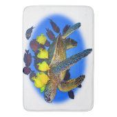 MEERESSCHILDKRÖTE DURCH EKLEKTIX BADEMATTE (Vorderseite Vertikal)