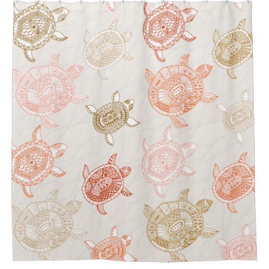 Meeresschildkröte Duschvorhang (Vorderseite)