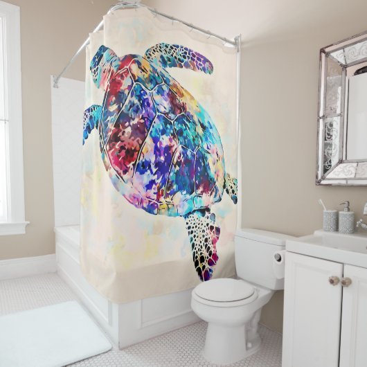 Meeresschildkröte Duschvorhang (Beispiel)
