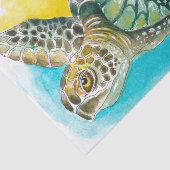 Meeresschildkröte Farbe Grün Seidenpapier (Ausschnitt)