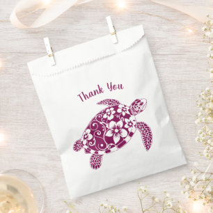 Meeresschildkröte-Fischer-Core-Hawaii-Wein-Farbe Geschenktütchen