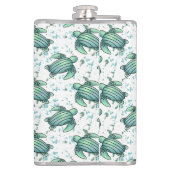 Meeresschildkröte Flachmann (Rückseite)