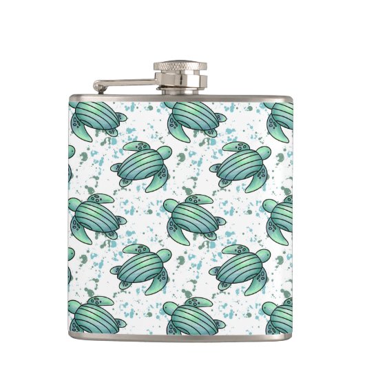 Meeresschildkröte Flachmann (Vorderseite)