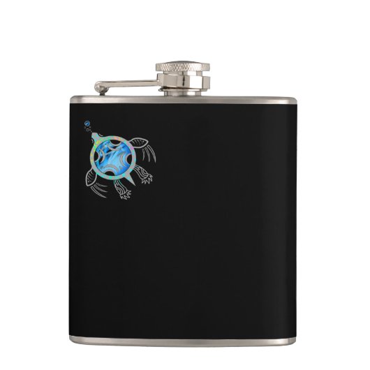 Meeresschildkröte Flachmann (Vorderseite)