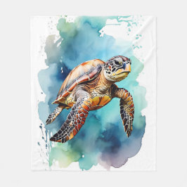 Meeresschildkröte Fleecedecke