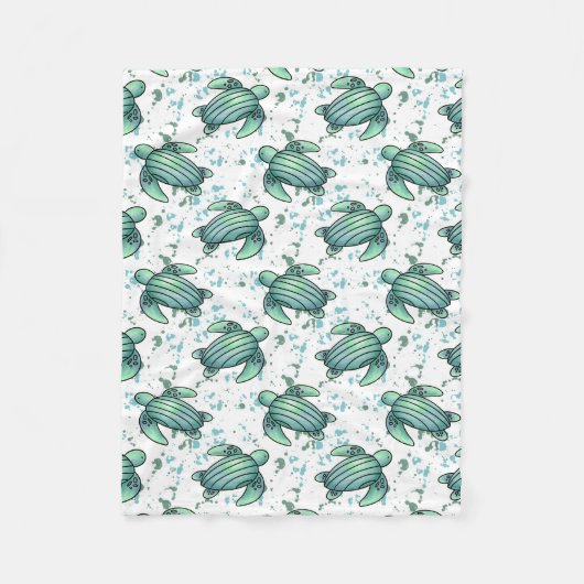 Meeresschildkröte Fleecedecke (Vorderseite)