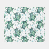 Meeresschildkröte Fleecedecke (Vorderseite (Horizontal))