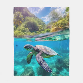 Meeresschildkröte Fleecedecke