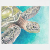Meeresschildkröte Fleecedecke (Vorderseite (Horizontal))
