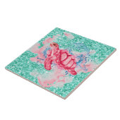 Meeresschildkröte Fliese (Seite)