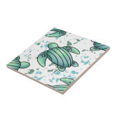 Meeresschildkröte Fliese (Seite)