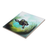 Meeresschildkröte Fliese (Seite)