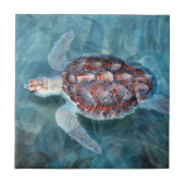 Meeresschildkröte Fliese (Vorderseite)