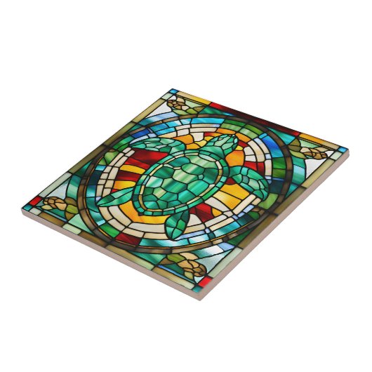 Meeresschildkröte Fliese (Seite)